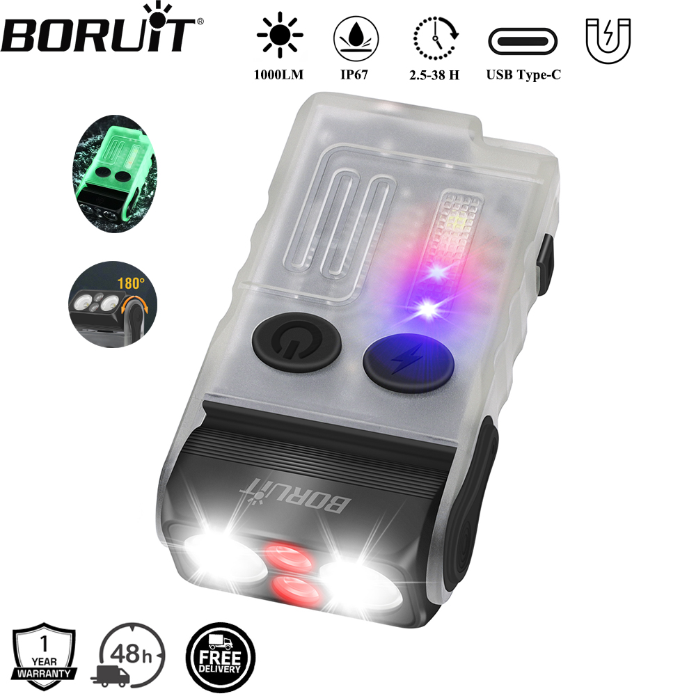BORUiT V20 Buzzer EDC LED Keyc - Fishing Light review and price